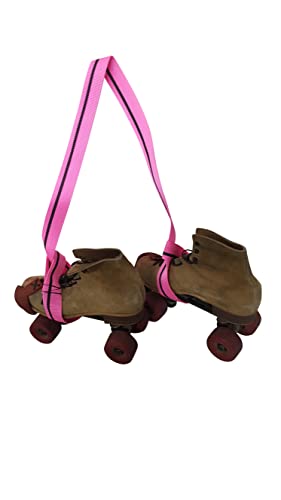 Yoga Mat Carrier Strap, Roller Skate Leash, Ski Boots Or Snowboard Shoulder Sling Made In USA. - color: Pink