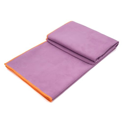 Eunzel Hot Yoga Mat Towel, Ultra-Absorbent Microfiber 72" x 26.5" | Ultra Absorbent Microfiber, Soft Touch Fabric, Quick Dry, Hot Yoga & Pilates, Machine Washable - color: Z-blue& Purple (2 Pack )
