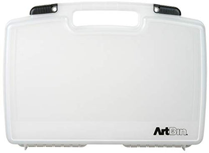ArtBin 8017AB 17 inch Quick View Carrying Case, Portable Art & Craft Organizer with Handle, [1] Plastic Storage Case, Translucent - size: 17 inch - Standard