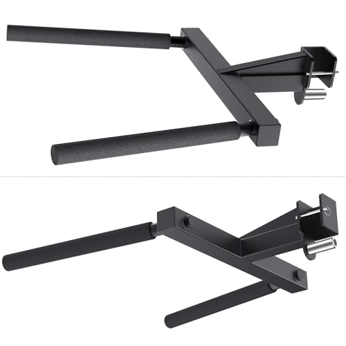 SELEWARE Squat Rack Attachment for Power Cage with 5/8" or 1" Holes - color: A: Dip Bar Attachment(2x2 Rack, 5/8 & 1" hole)