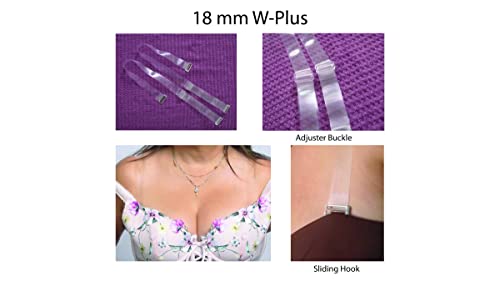 DIVA'S Clear Bra Straps Adjustable Multiple Sizes - size: 10mm Width Halter, 2 Individual Straps