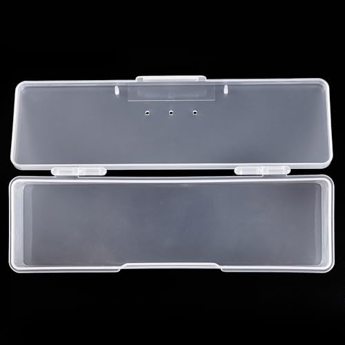 4Pcs Transparent Storage Boxes For Nail Tool Professional Pedicure Manicure Tools Set Plastic Nail Art Tool Box Storage Case Nail Supplies, White & Pink - color: 4PCS White&Pink