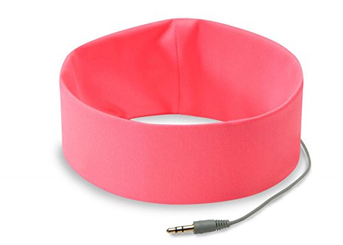 AcousticSheep SleepPhones Classic | Corded Headphones for Sleep, Travel, and More | The Original and Most Comfortable Headphones for Sleeping | Sunset Pink - Breeze Fabric (Size M) - color: Sunset Pink - Breeze Fabric, size: Mサイズ