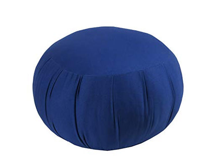 Kapok Zafu Meditation Cushion - color: Royal Blue