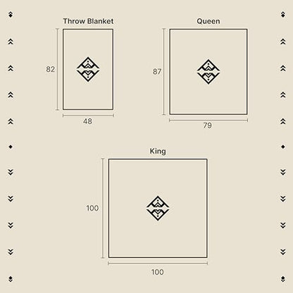 Inca Aztec Throw, Queen, King Blanket | Southwest Indian Navajo Boho Style | Native Cover for Camping, Bedding, Couch, Vanlife | Faux Alpaca, Lightweight, Hypoallergenic (Vinincunca Maroon, Throw) - color: Vinicunca Maroon, size: Throw Blanket