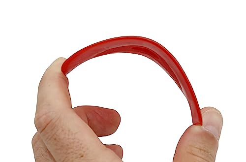 Creative Hobbies Pack of 6 Red Soft Silicone Pottery Ribs (Shapes 0-5) | Ultimate Ceramic Sculpting Tools Set for Smooth Finishing and Removing Finger Marks - color: All 6