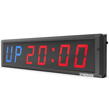 Synergee 28" Interval Timer – Programmable Wall Mounted Gym Clock - color: B) Large 29"