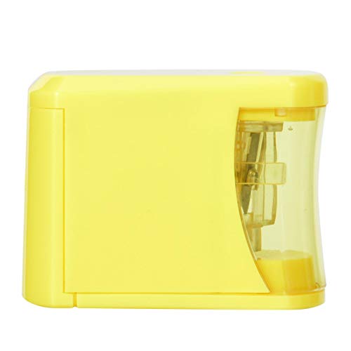 Pencil Sharpener,Electric Pencil Sharpener Kids Friendly Pencil Sharpeners Battery Operated Heavy Duty Classroom Pencil Sharpeners Yellow,for Colored Pencils