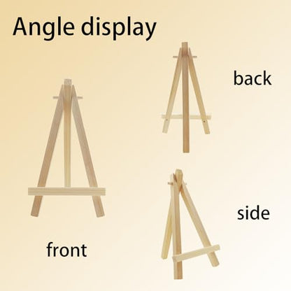 8 Pack Wooden Easel, Small Easels for Display, Mini Easel Tabletop Easels Stand for Painting, Canvases, Art, Crafts
