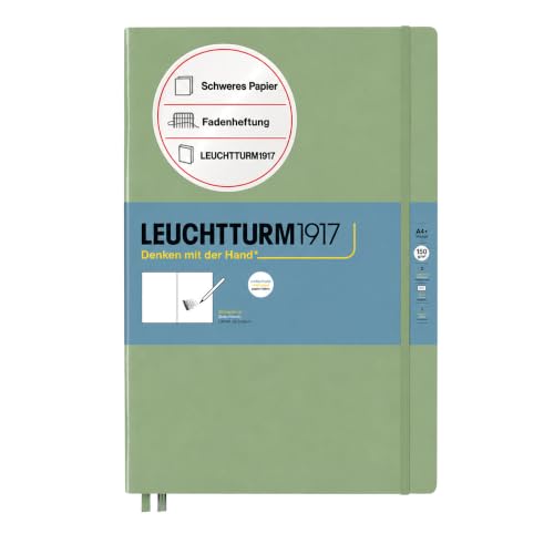Leuchtturm1917 - Master A4 Hardcover Sketchbook (Sage) - 112 Pages of 150g/m² Paper - color: Sage, size: Master (A4+)