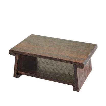 Folding Japanese Low Floor Table,Small Wood Meditation & Altar Table - size: 23.6"X13.6"X9.5”
