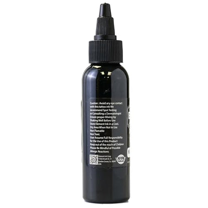 Element Tattoo Supply Black Tattoo Ink for Skin, 2oz | Bottle - size: 2oz