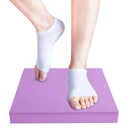 Exercise Balance Pad，Balance Foam Mat for Physical Therapy Equipment & Strength Stability Training, Slip Resistant Foam Mat for Yoga, Pilates, Meditation，Gardening knee pads - color: Purple