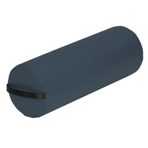 EARTHLITE Bolster Pillow Jumbo – Durable Massage Bolster, 100% PU Upholstery incl. Strap Handle - color: Mystic Blue