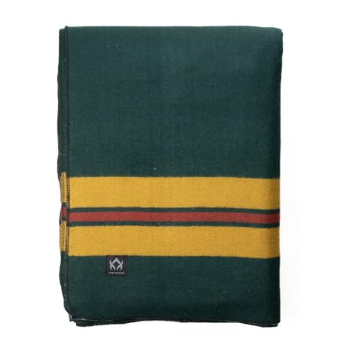 Arcturus Rainier Wool Blanket, for Home or Camping, Fort Vancouver, Twin - color: Fort Vancouver, size: Twin
