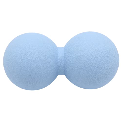 Hard Peanut Massage Ball, Double Lacrosse Massage Ball. Deep Tissue Massage Roller Mobility Ball for Physical Therapy Myofascial Release Muscle Relaxer Acupoint Massage (Blue) | Mobility Massager Tool for Deep Tissue Physical Therapy Myofascial Release Tr