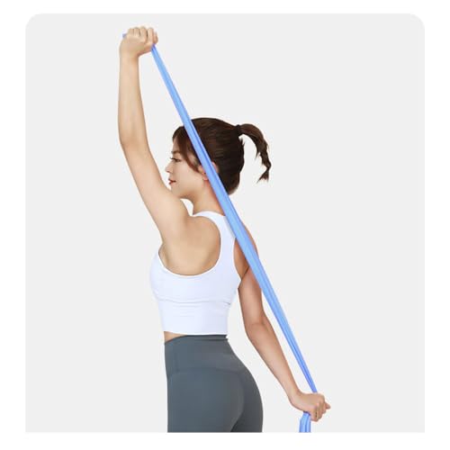 Long Resistance Bands Latex-Free Yoga Exercise Stretch Bands for Physical Therapy Workout Blue