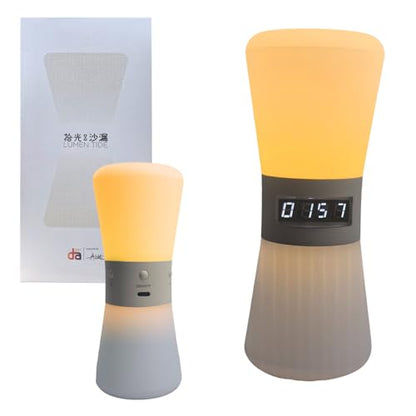 LED Visual Meditation Timer & Digital Hourglass, 1-99 Mins Adjustable Pomodoro Cube, Silent Productivity Tool for ADHD Kids & Adults, Home Office & Deep Work Focus, Rechargeable