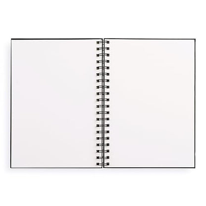 Sketchbook 7 x 10" Black Spiral Hardcover Mixed Media Sketchbook for Drawing: Acid-Free Quality Paper (128 pages) (Union Square & Co. Sketchbooks)