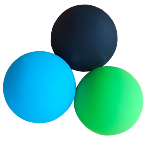 3 PCS Foot Hand Deep Tissue Massage Ball - color: 1.2" Bluegreenblack