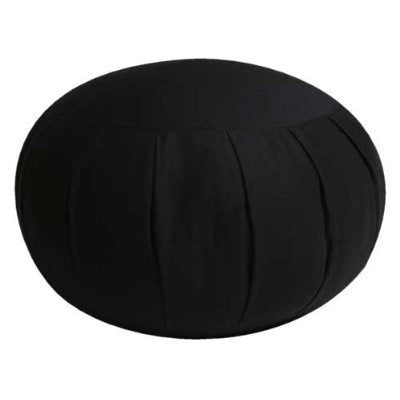 Kapok Zafu Meditation Cushion - color: Black
