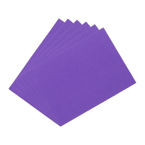 uxcell Purple EVA Foam Sheets, 7.9x5.7in 2mm Thick Handicraft Foam Paper for DIY Craft Projects Art Card Party Decoration, 6 Pcs - color: Purple