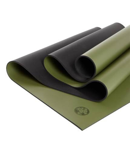Manduka GRP Adapt 요가 매트 180cm(71인치) - 5mm | 최고의 그립 | 모든 스타일의 요가에 적합한 땀 준비 | 180.3 x 61 x 0.2cm(71 x 61 x - color: 그린 라 라나