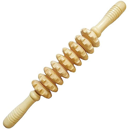 Wood Therapy Massage Tools Manual Massage Roller Stick for Body Sculpting, Maderoterapia Kit- Cellulite Massager for Muscle Pain Relief, Fascia, Cellulite