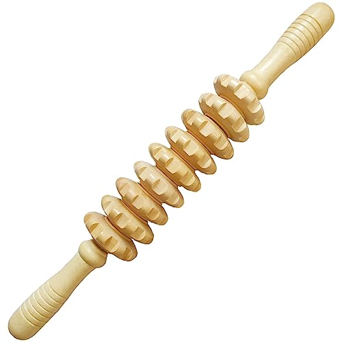 Wood Therapy Massage Tools Manual Massage Roller Stick for Body Sculpting, Maderoterapia Kit- Cellulite Massager for Muscle Pain Relief, Fascia, Cellulite