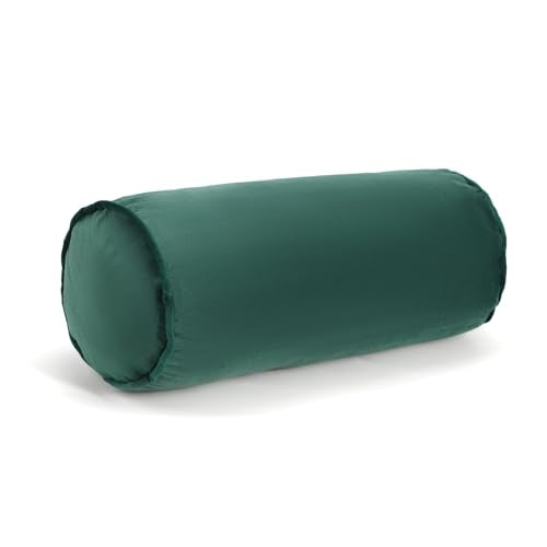 Neck Roll Pillow - color: Dark Green (Vetlet)