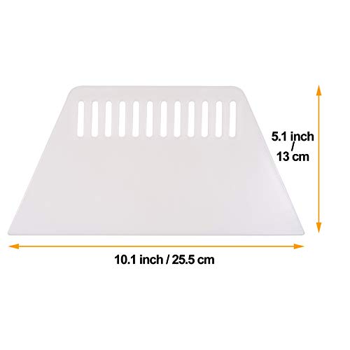 10 Inch Screen Printing Squeegee Bigger and Thicker Wallcovering Smoothing Scraper for Silk Screen Printing, Inkjet Transparency Film, Wallpaper, Paint, Spreading, Pack of 3