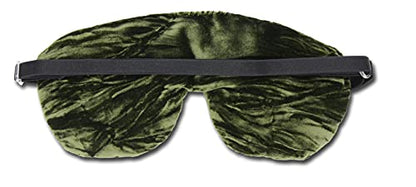 Handmade Opulence Yoga Eye Pillow - Weighted Flaxseed Fill, Lavender Aromatherapy, Satin & Velvet, Adjustable Strap - Ideal for Meditation & Restful Sleep - Spring Green - TEMFL-SG - color: Spring Green