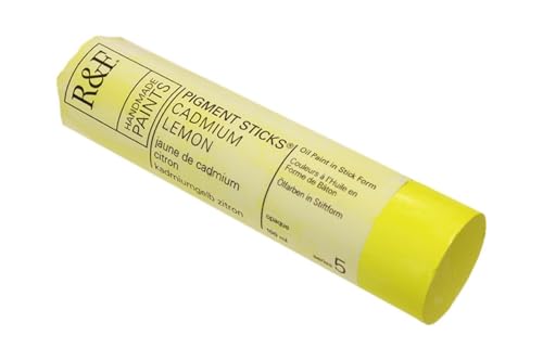 R&F Handmade Paints 2650 Oil Pigment Stick 100ml Cadmium Lemon - color: Cadmium Lemon, size: 1 Count (Pack of 1)