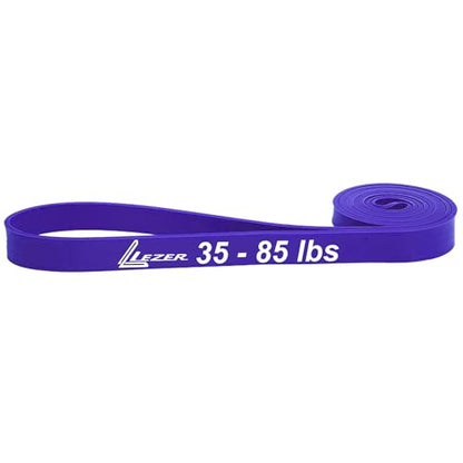LEZER Resistance Bands - Pull Up Bands for Home Gym Fitness, Stretching, Physical Therapy & Training - Includes Instruction - color: 04 - Purple