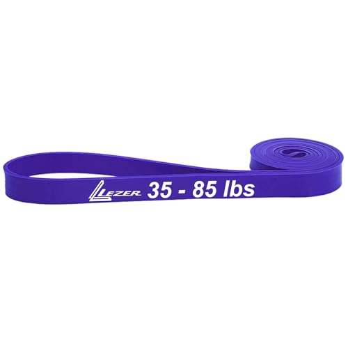 LEZER Resistance Bands - Pull Up Bands for Home Gym Fitness, Stretching, Physical Therapy & Training - Includes Instruction - color: 04 - Purple