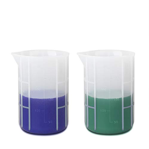 300ml Large Silicone Measuring Cups, 10 oz Epoxy Resin Mixing Cups, Jewelry Casting Molds, Acrylic Paint Pouring, Cup Making, Nonstick Reusable, Set of 2 - size: Large-300ml*2