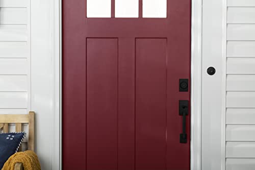 Rust-Oleum 369385 Advanced Dry Door & Trim Paint, Quart, Satin Cranberry - color: Satin Cranberry