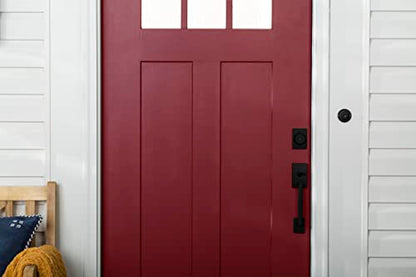 Rust-Oleum 369385 Advanced Dry Door & Trim Paint, Quart, Satin Cranberry - color: Satin Cranberry