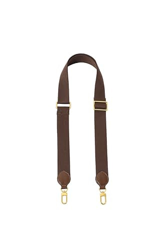 Solid Color Canvas Purse Strap Handbag Strap Adjustable Replacement Cross Bands - color: Coffee