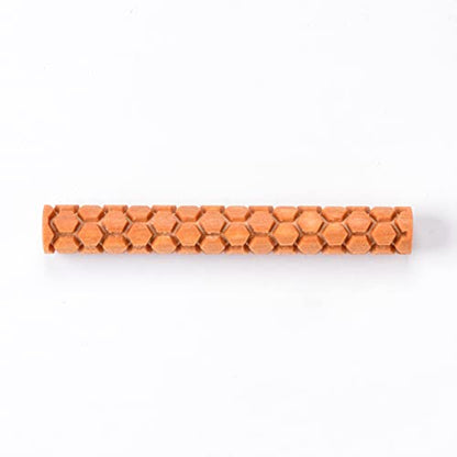 MKM Pottery Tools Wood Twig Rollers for Clay (TW-24 Honeycomb) - color: TW-24 Honeycomb
