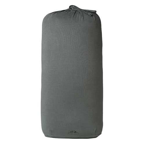 Mount Adams Firm Rectangular Yoga Bolster, 24x10x5in | 100% cotton, Dense and firm fill, Carrying handles, Restorative yoga, 8 lbs, Home and studio - color: Charcoal - Cinched Cover
