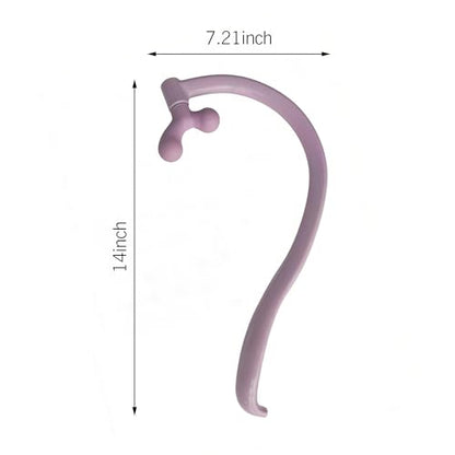 Self Massage Tool - Original Trigger Point Therapy for Back and Neck, Lower Back Massager, Myofascial Release Tool & Deep Tissue Muscle Massage Stick, Shoulder,Leg,Feet, Purple (Purple) - color: Purple