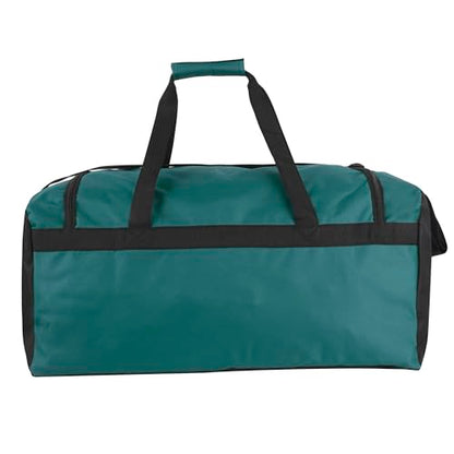 40 Liter, 22 Inch Reflective Duffle Bag with Shoulder Strap for Men, Women, Travel - color: Green