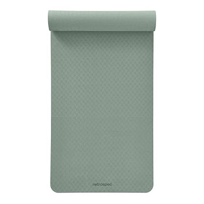 Retrospec Zuma 1/2" Yoga Mat Non Slip Exercise Mat For Pilates, Workout - color: Sage