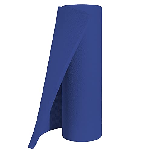 Hatha Yoga 4/5 inch TPE Yoga Mat Fitness & Exercise Mats Large Size 72"L x 32"W Non-Slip Anti-Tear For Women Men - color: Blue