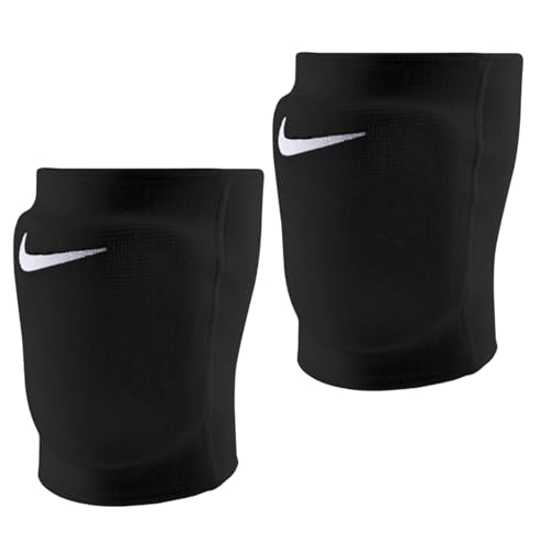Nike Premium Dri-Fit Knee Pads (1 Pair), Essential/Streak/Varsity, Cushioning/Sweat-wicking/Unisex (Essential Black - XS/S) - color: Essential Black - XS/S