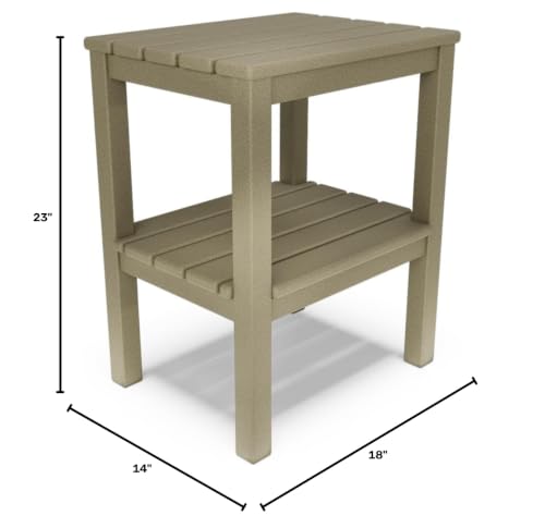 BY THE YARD Accent Table (Weathered Wood) - color: Weathered Wood