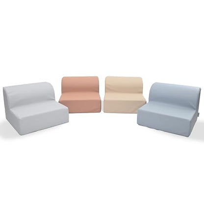 Children's Factory Flexible Seating Classroom Set, Elements | Easy to Clean Water-Resistant Vegan Leather Kids Chair, High Density Foam Toddler Chair for Preschool, Daycare, or Playrooms - color: Elements