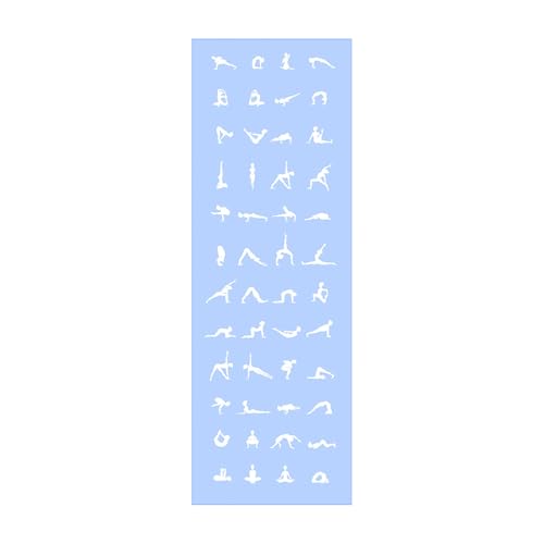 Hot Yoga Towel - Mat-Sized, Microfiber, Super Absorbent, Anti-Slip, 25" x 72" - for Exercise, Fitness, Pilates Gear, Blue
