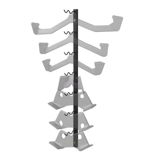 LAT Pulldown Storage,LAT Bar Organizer,LAT Pulldown Attachments.Attachment Storage Rack for Mag Grip - Home Gym Fitness Heavy Duty A-Frame Stand and Gym Wall Storage.（Pay attention to the spacing between hooks when hanging items） - color: Black-TS